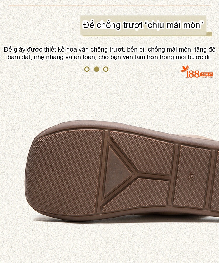 Dép Sục Nữ Da Bóng Mũi Vuông Chiều Cao Đế Khoảng 2cm Màu Nâu, Vàng, Xanh Lá chi tiết 4