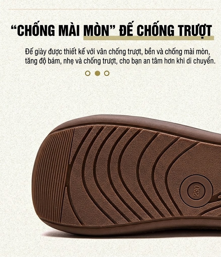 Dép Sục Nữ Hở Gót Da Mờ Thoải Mái Chiều Cao Đế Khoảng 2cm Màu Nâu, Vàng, Xanh Lá chi tiết 5