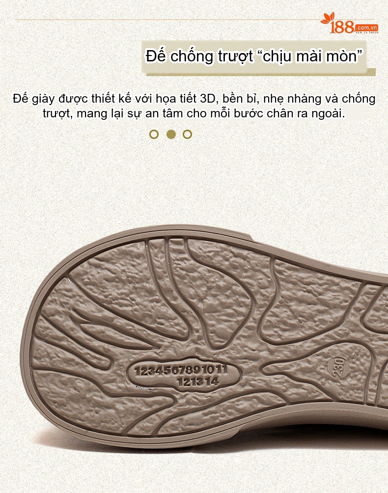 Giày Bệt Nữ Da Bò Mũi Tròn Buộc Dây Chiều Cao Đế Khoảng 3cm Màu Trắng, Xanh Lá chi tiết 4