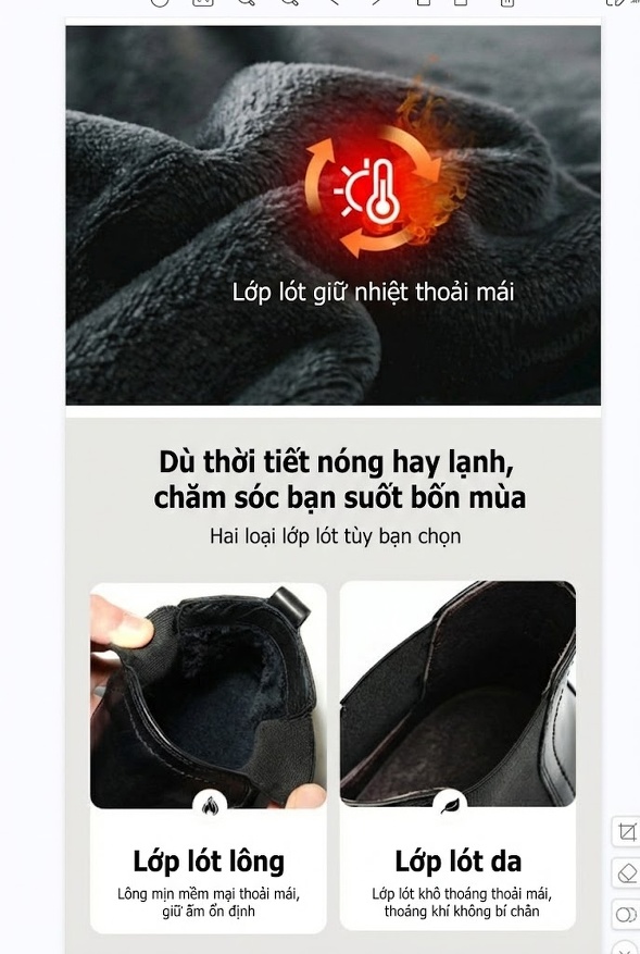 Giày Boot Chelsea Nam Da Bò Cao Cổ Chiều Cao Đế Khoảng 3cm Màu Đen, Nâu chi tiết 2