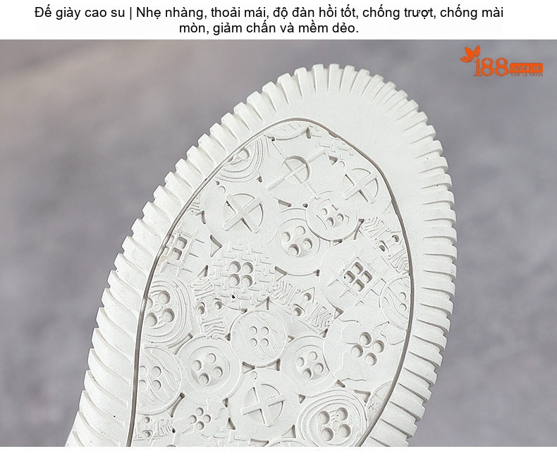 Giày Boot Martin Nữ Da Thật Lưới Thoáng Khí Chiều Cao Đế Khoảng 3cm Màu Đen, Trắng chi tiết 7