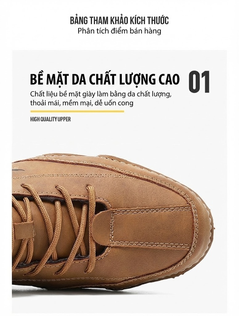 Giày Boot Nam Cổ Cao Da Mờ Lót Lông Chiều Cao Đế Khoảng 3cm Màu Nâu, Trắng, Xanh... chi tiết 6