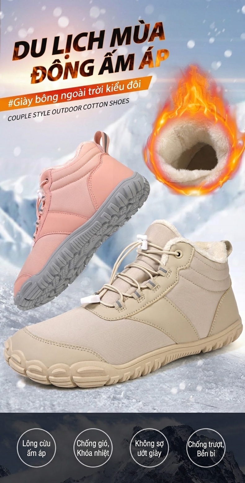 Giày Boot Nam Cổ Cao Lót Lông Giữ Ấm Đế Cao 2cm chi tiết 28