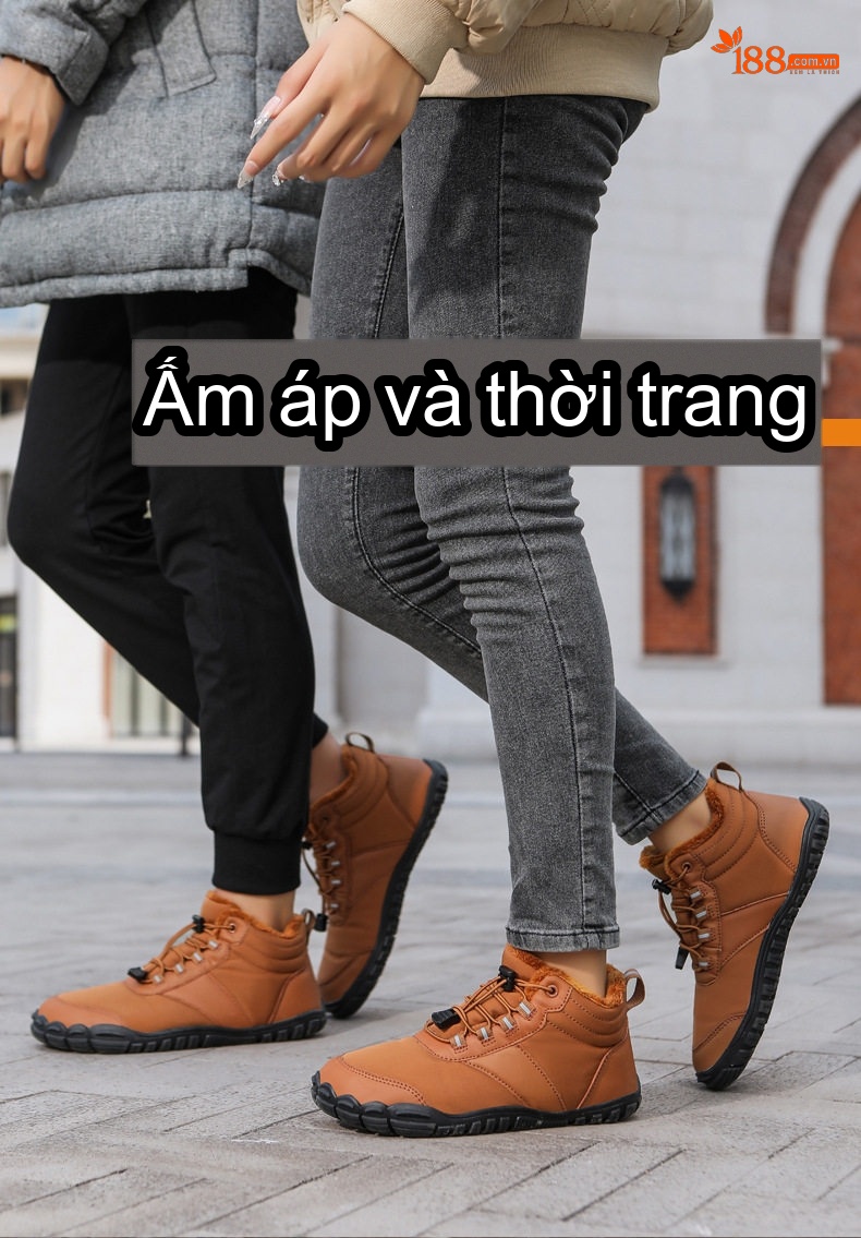 Giày Boot Nam Cổ Cao Lót Lông Giữ Ấm Đế Cao 2cm chi tiết 32