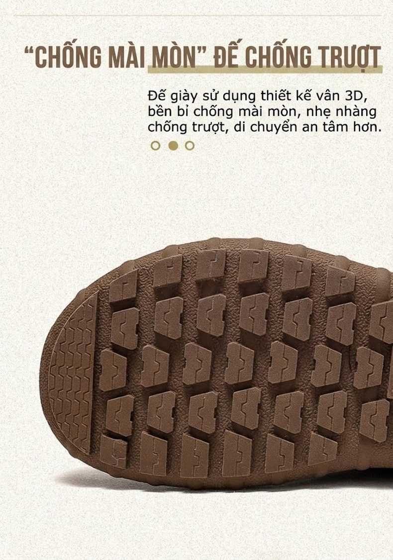Giày Boot Nữ Cao Cổ Đế Bằng Lót Lông Giữ Ấm Chiều Cao Đế Khoảng 3cm Màu Nâu Vàng, Nâu Đậm, Nâu chi tiết 6