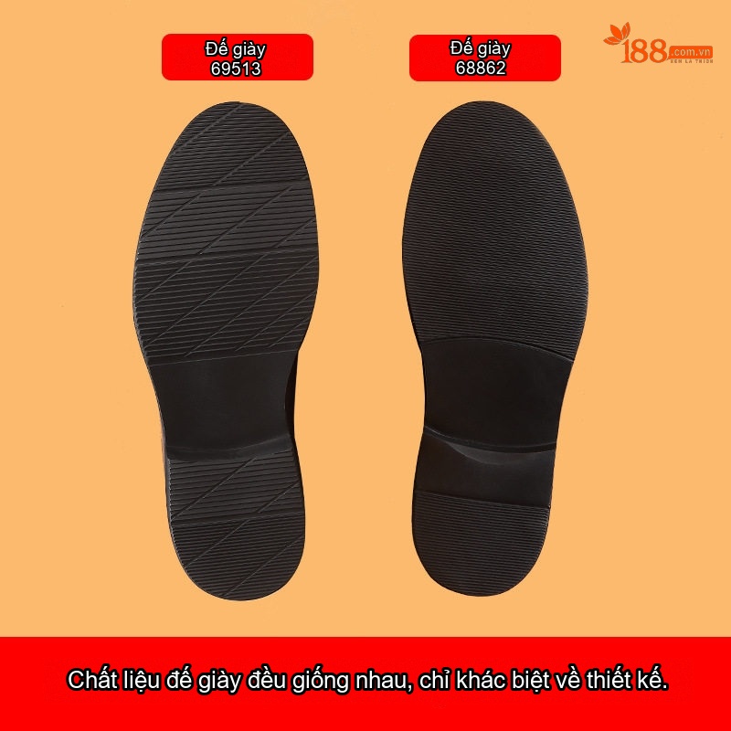 Giày Brogue Nam Da Bò Mũi Tròn Đế Dày Chiều Cao Đế Khoảng 4cm Màu Đen, Nâu chi tiết 3