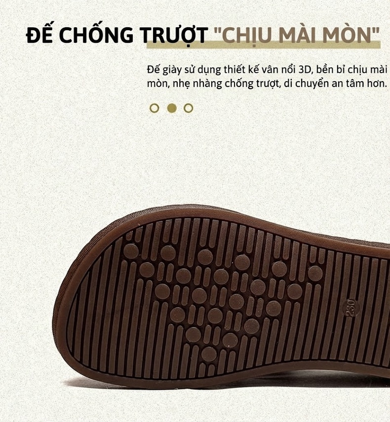 Giày Búp Bê Nữ Cột Dây Da Mờ Chiều Cao Đế Khoảng 1cm Màu Nâu, Đen, Kem chi tiết 5
