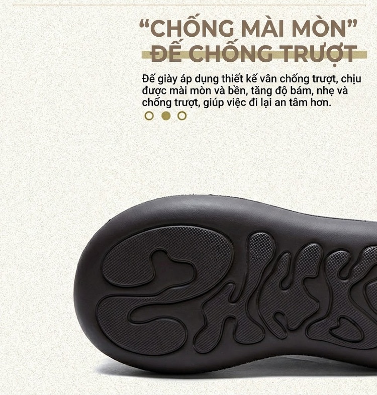 Giày Búp Bê Nữ Da Bò Đế Bánh Mì Chiều Cao Đế Khoảng 5cm Màu Đen, Nâu chi tiết 6