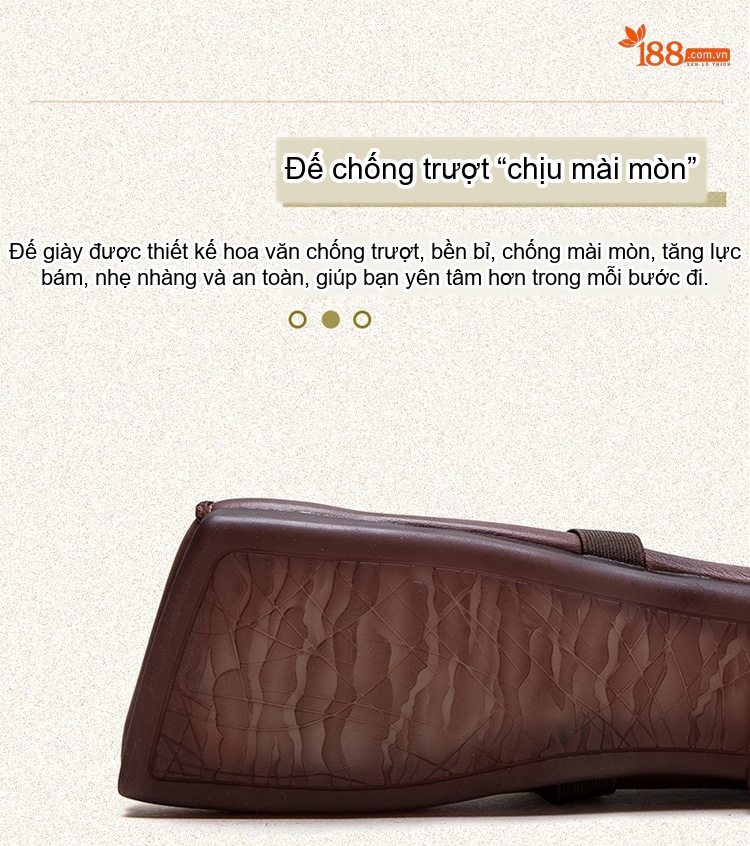 Giày Búp Bê Nữ Da Bò Mũi Vuông Chiều Cao Đế Khoảng 1cm Màu Nâu, Vàng chi tiết 5