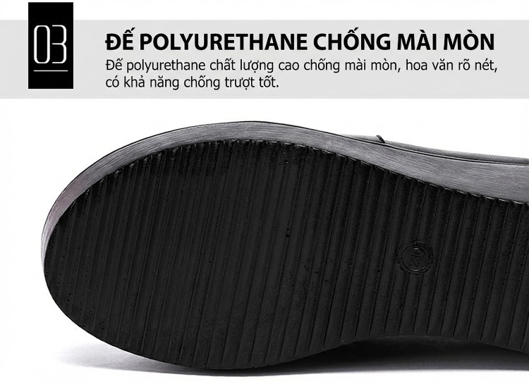 Giày Búp Bê Nữ Da Bóng Đế Xuồng Chiều Cao Đế Khoảng 5cm Màu Đen, Đỏ chi tiết 7