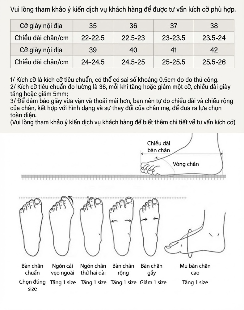 Giày Búp Bê Nữ Đế Mềm Chiều Cao Đế Khoảng 3cm Da Bóng Màu Kem, Đỏ, Đen chi tiết 41