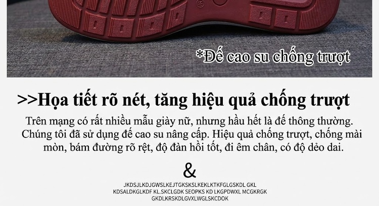 Giày Búp Bê Nữ Gót Vuông Chiều Cao Đế Khoảng 3cm Thiết Kế 2in1 Đính Hạt Màu Đỏ, Kem chi tiết 9
