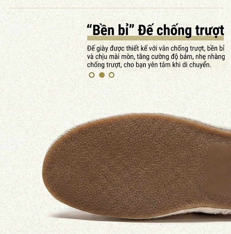 Giày Búp Bê Nữ Lưới Thoáng Khí Quai Thun Chiều Cao Đế Khoảng 1cm Màu Kem, Xám chi tiết 6