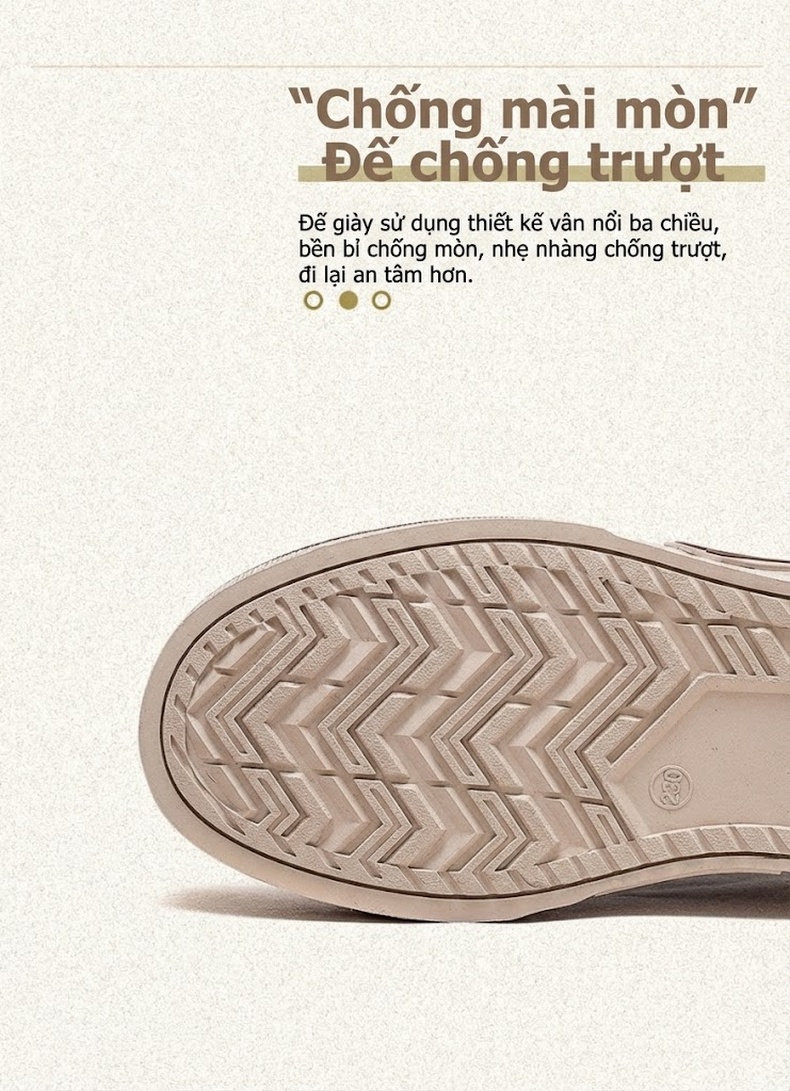 Giày Canvas Nữ Cột Dây Đế Dày Phong Cách Retro Chiều Cao Đế Khoảng 3cm Màu Be, Đỏ, Xanh Lá chi tiết 5