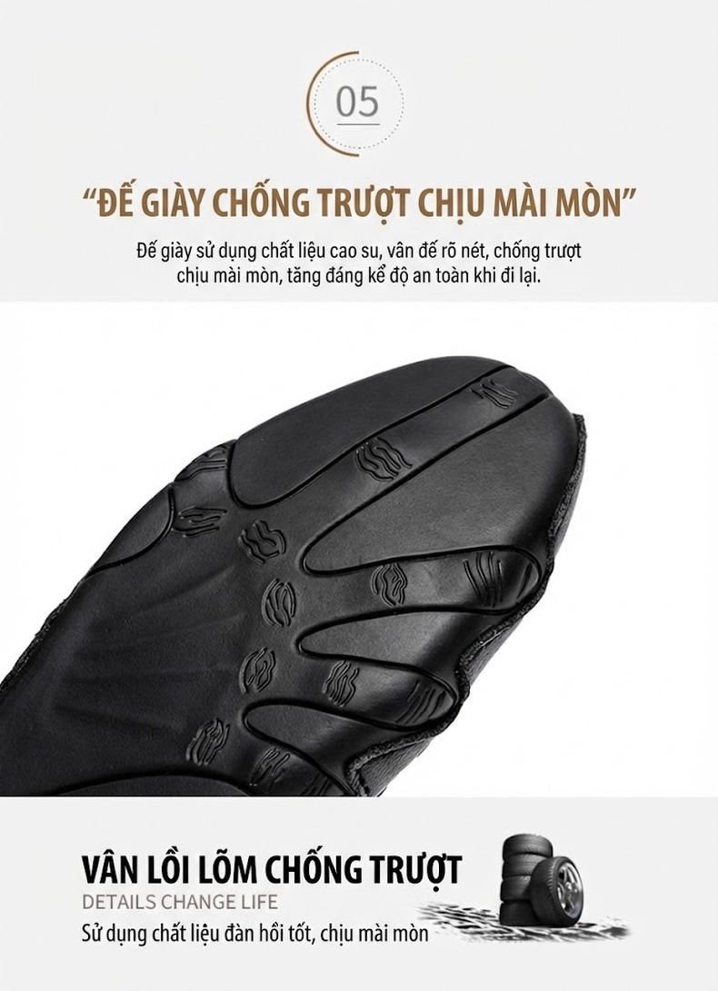 Giày Cao Cổ Nam Da Bóng Lót Lông Chiều Cao Đế Khoảng 3cm Màu Đen, Trắng chi tiết 10