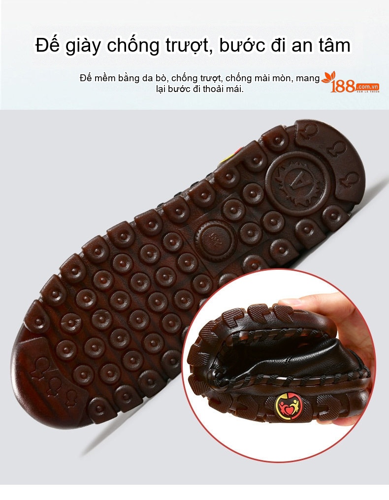 Giày Cao Cổ Nữ Khâu Tay Thủ Công Lót Lông Đi Mềm Chống Trượt Chiều Cao Đế Khoảng 3cm Màu Kem, Đen, Nâu, Đỏ chi tiết 10