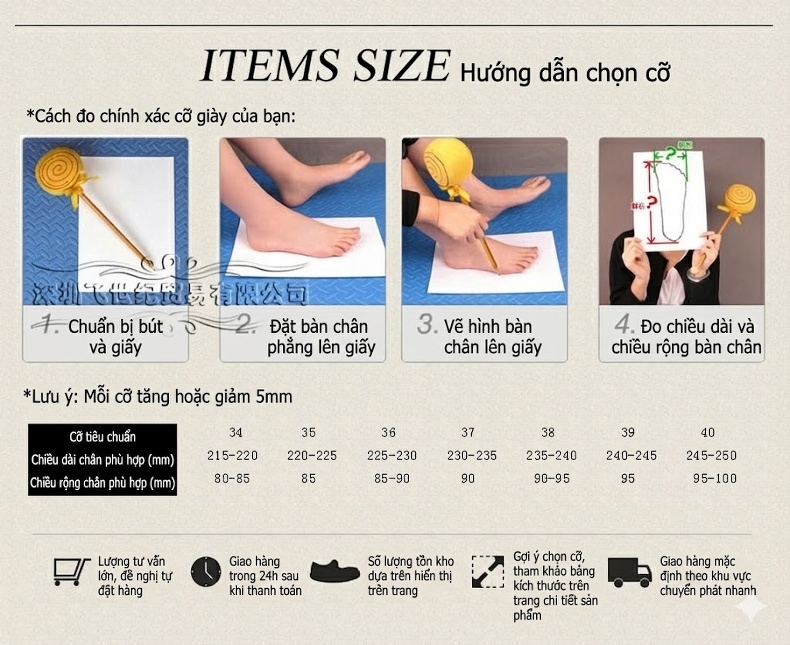 Giày Cao Gót Hở Mũi Da Bóng Chiều Cao Đế Khoảng 20cm Màu Đỏ Rượu, Đen chi tiết 13