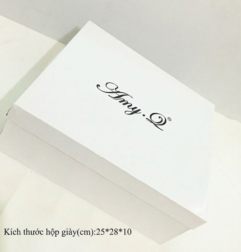 Giày Cao Gót Hở Mũi Nữ PVC Đính Đá Chiều Cao Đế Khoảng 8cm Màu Trắng Bạc chi tiết 6