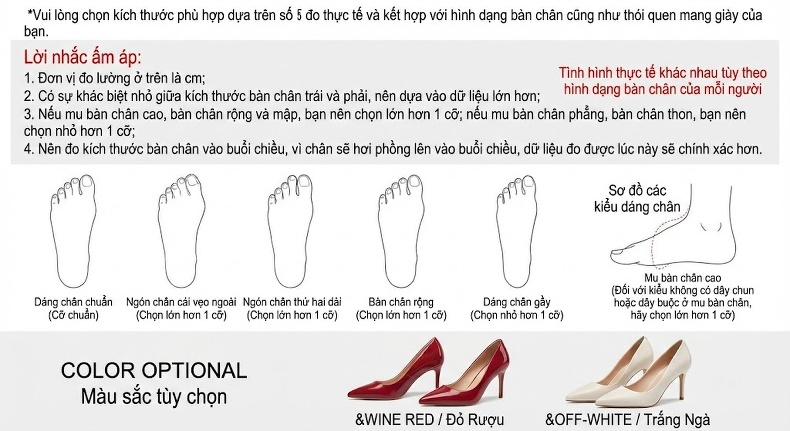 Giày Cao Gót Mũi Nhọn Quai Ngang Bít Mũi Đính Ngọc Trai Chiều Cao Đế Khoảng 8cm Màu Đỏ, Trắng chi tiết 2