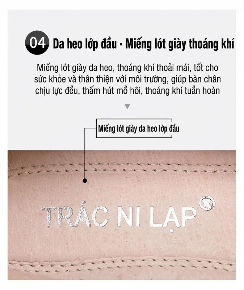 Giày Cao Gót Nữ Da Bò Quai Ngang Chiều Cao Đế Khoảng 8cm Màu Đen, Đỏ, Bạc chi tiết 14