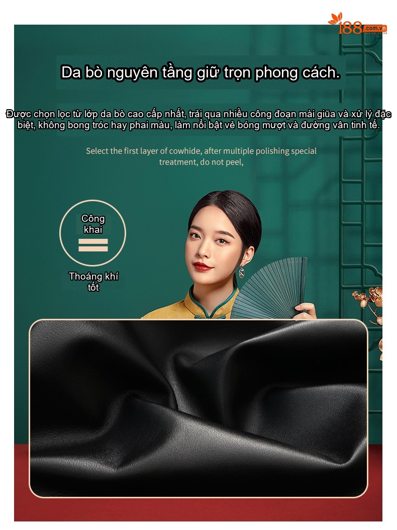 Giày Cao Gót Nữ Da Bò Quai Ngang Chống Trượt Chiều Cao Đế Khoảng 8cm Màu Đen, Trắng, Đỏ, Bạc... chi tiết 4