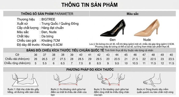 Giày Cao Gót Nữ Da Bóng Mũi Tròn Hở Eo Gót Nhọn Chiều Cao Đế Khoảng 6cm Màu Đen, Hồng chi tiết 1