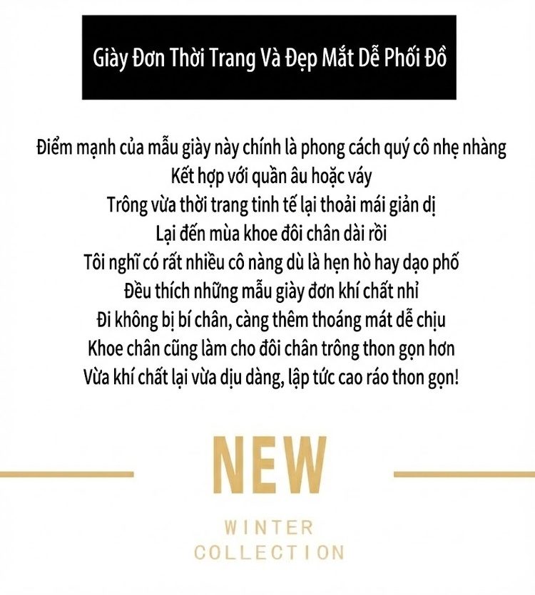 Giày Cao Gót Nữ Da Cừu Mũi Nhọn Chiều Cao Đế Khoảng 7cm Màu Đen, Kem chi tiết 2
