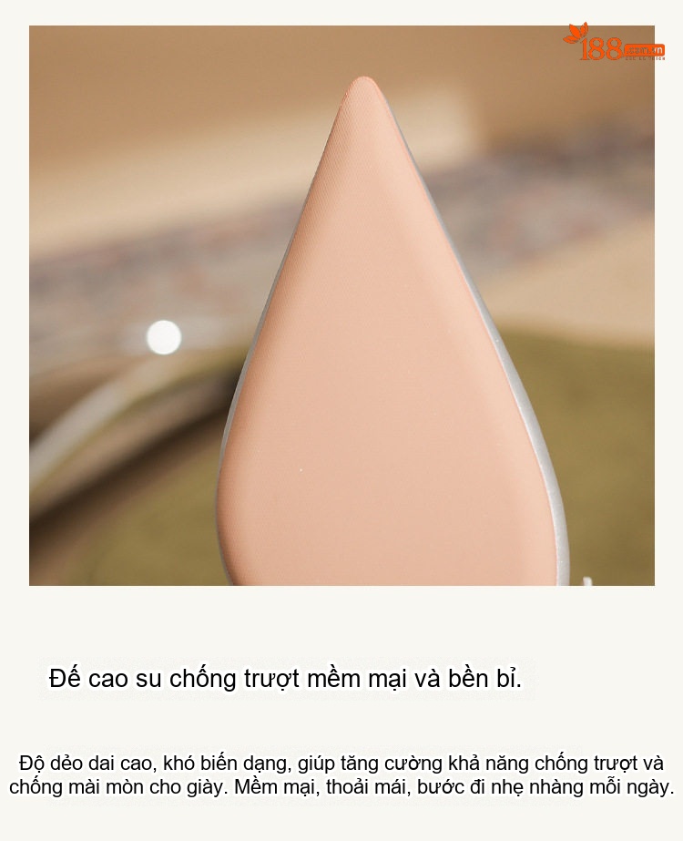 Giày Cao Gót Nữ Da Cừu Mũi Nhọn Hở Gót Chiều Cao Đế Khoảng 6cm Màu Vàng, Bạc chi tiết 7