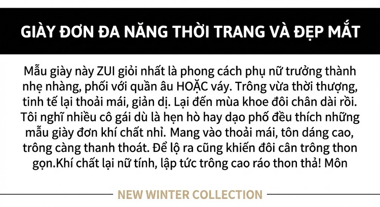 Giày Cao Gót Nữ Da Cừu Mũi Nhọn Quai Chữ T Chiều Cao Đế Khoảng 6cm Màu Đen, Nâu chi tiết 2