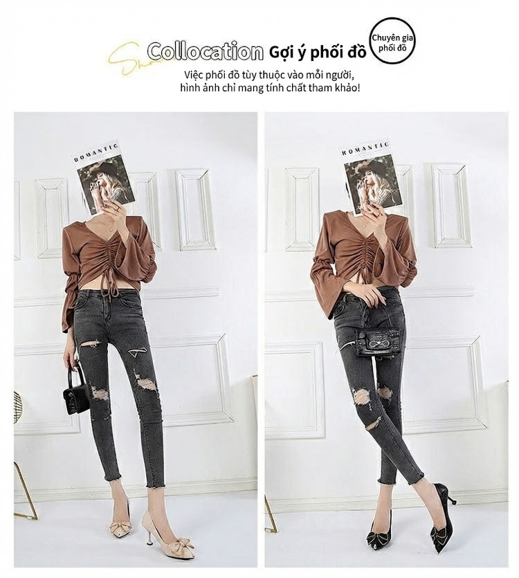 Giày Cao Gót Nữ Da Thật Mũi Nhọn Chiều Cao Đế Khoảng 6cm Màu Đen, Kem chi tiết 7