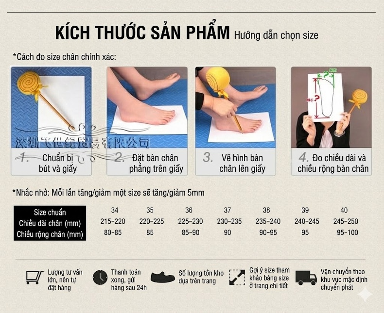 Giày Cao Gót Nữ Đế Bánh Mì Chiều Cao Đế Khoảng 20cm Quai Ngang Vải Dệt Màu Be chi tiết 12