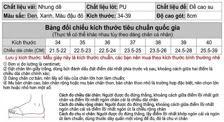 Giày Cao Gót Nữ Gót Nhọn Mũi Nhọn Đính Đá Chiều Cao Đế 6cm Màu Đen, Xám chi tiết 2