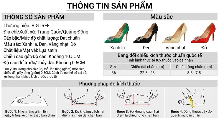 Giày Cao Gót Nữ Hở Bên Hông Mũi Nhọn Gót Nhọn Siêu Cao Cấp Chiều Cao Đế Khoảng 8cm Màu Đỏ, Đen, Xanh Lá, Kem... chi tiết 1
