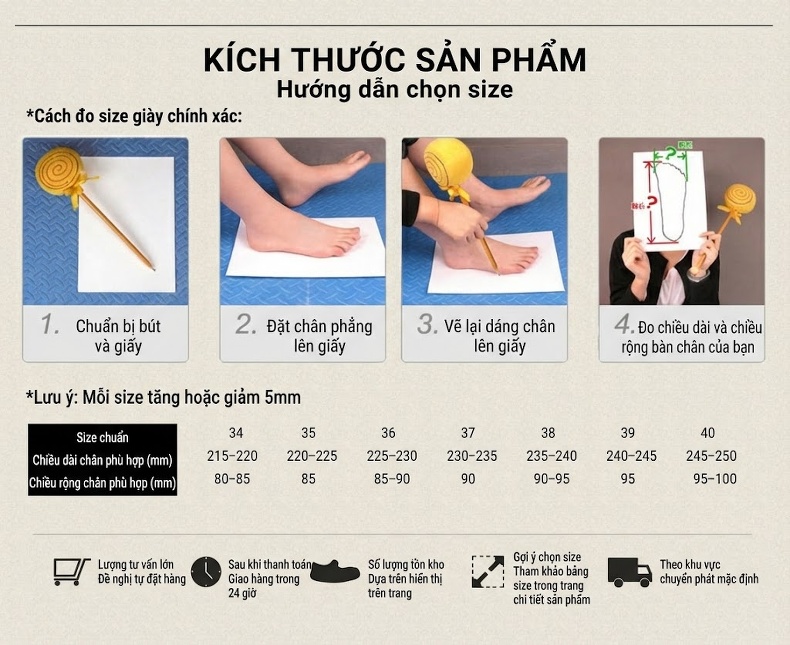 Giày Cao Gót Nữ Hở Mũi Da Bóng Đế Xuồng Quai Ren Buộc Dây Chiều Cao Đế Khoảng 20cm Màu Đen chi tiết 13