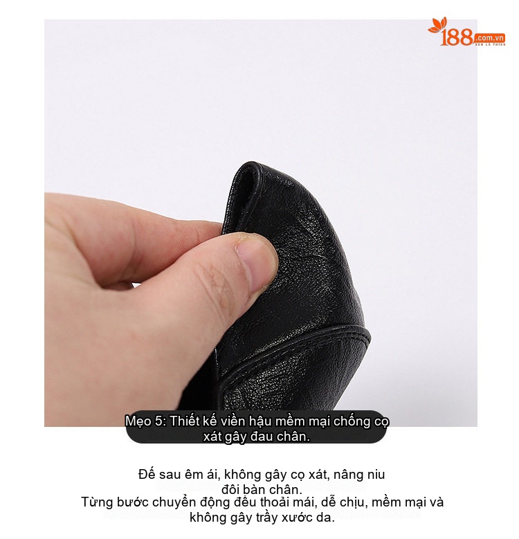Giày Cao Gót Nữ Mũi Nhọn Da Bóng Hở Gót Chiều Cao Đế Khoảng 6cm Màu Đen, Kem chi tiết 13