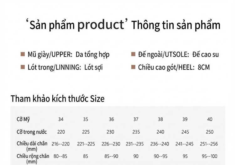 Giày Cao Gót Nữ Mũi Nhọn Gót Nhọn Chiều Cao Đế Khoảng 6cm Khóa Vuông Đính Đá Da Bóng Màu Đen, Trắng, Vàng chi tiết 5