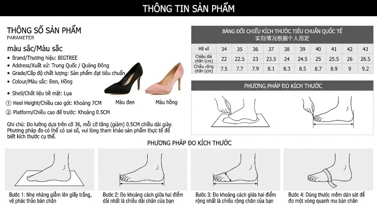 Giày Cao Gót Nữ Mũi Nhọn Hở Bên Hông Đính Đá Hình Nơ Chiều Cao Đế Khoảng 6cm Màu Đen, Hồng chi tiết 1