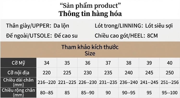 Giày Cao Gót Nữ Nỉ Mũi Nhọn Chiều Cao Đế 8cm Quai Hậu Dự Tiệc Màu Đỏ chi tiết 5
