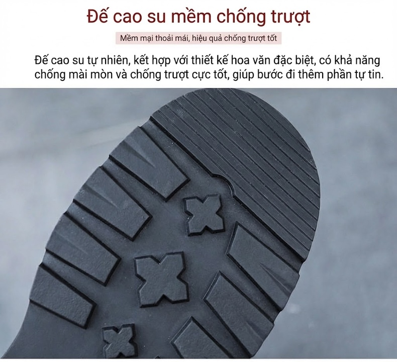 Giày Derby Buộc Dây Nam Da Thật Đế Cao Khoảng 4cm Màu Đen chi tiết 6