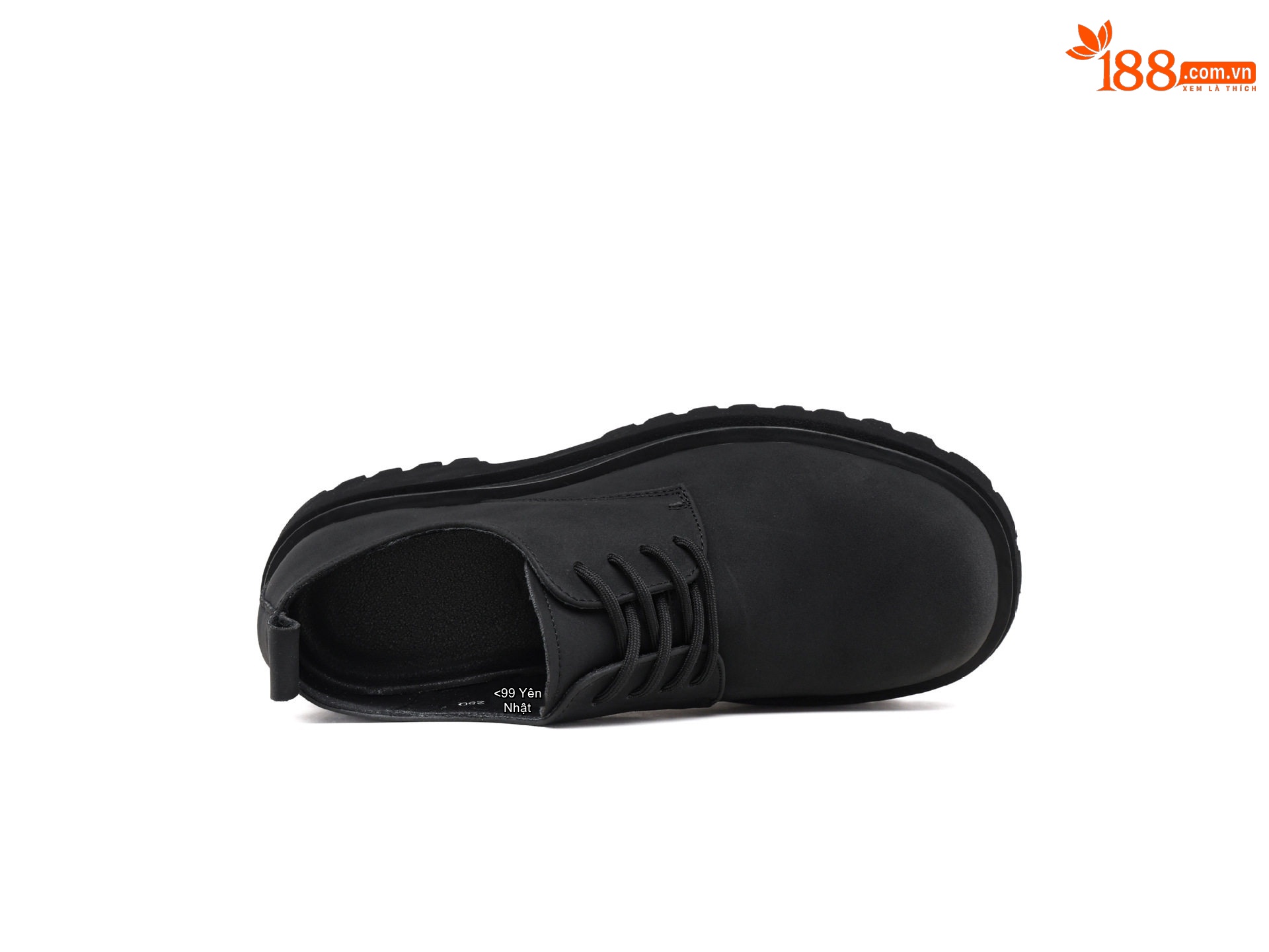 Giày Derby Nam Da Mờ Phong Cách Anh Quốc Chiều Cao Đế Khoảng 4cm Màu Đen chi tiết 4