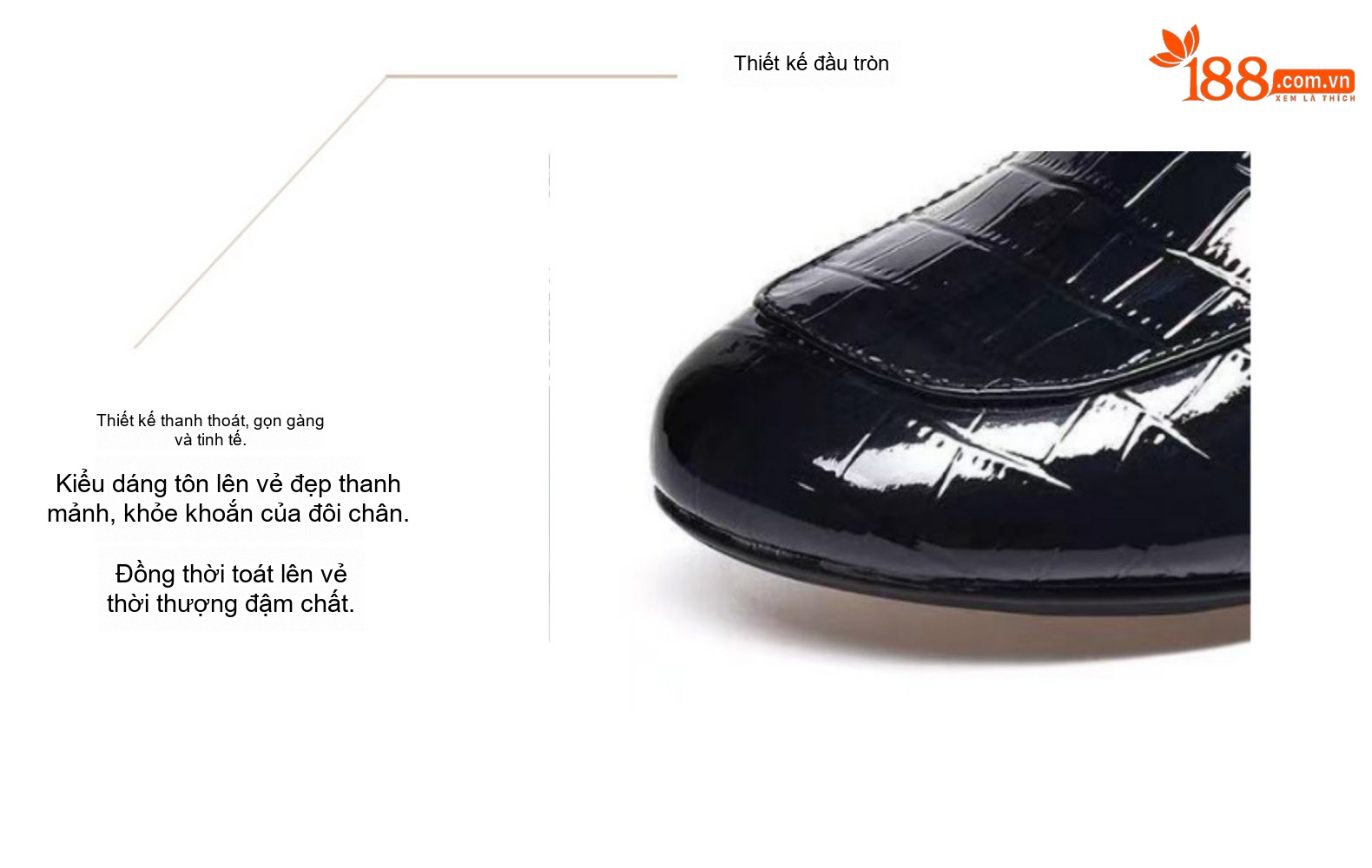 Giày Loafer Nữ Da Thật Gót Vuông Chiều Cao Đế Khoảng 5cm Màu Đen, Đỏ, Nâu chi tiết 11
