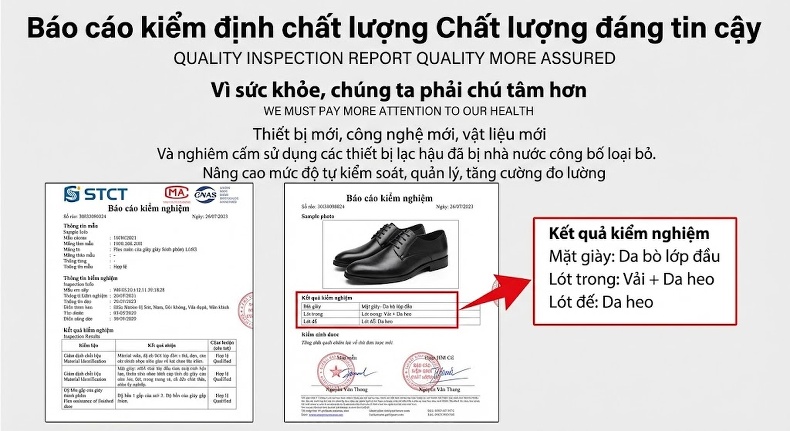 Giày Lười Nam Da Bò Công Sở Thoải Mái Chiều Cao Đế Khoảng 3cm Màu Nâu Đỏ chi tiết 6