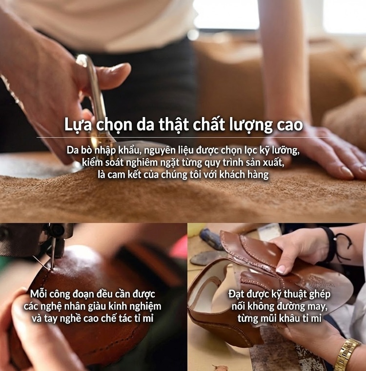 Giày Lười Nam Da Bò Dập Vân Cá Sấu Chiều Cao Đế Khoảng 3cm Màu Đen, Nâu, Vàng chi tiết 26