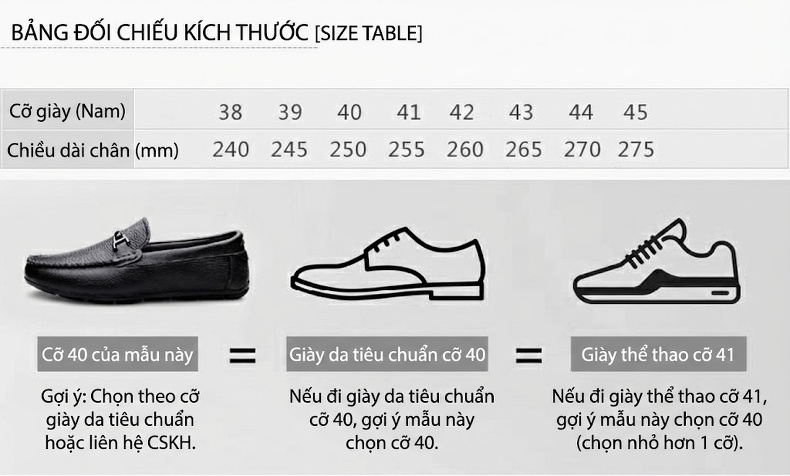 Giày Lười Nam Da Bò Mềm Mại Chiều Cao Đế Khoảng 1cm Màu Đen, Nâu chi tiết 7