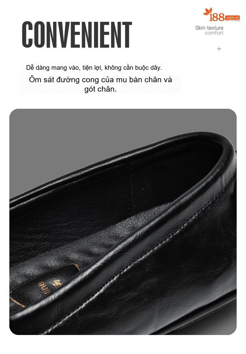 Giày Lười Nam Da Bò Vân Cá Sấu Chiều Cao Đế Khoảng 2cm Màu Đen, Nâu chi tiết 8