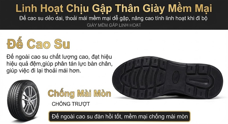 Giày Lười Nam Da Bò Vân Cá Sấu Chiều Cao Đế Khoảng 2cm Màu Đen, Nâu chi tiết 5