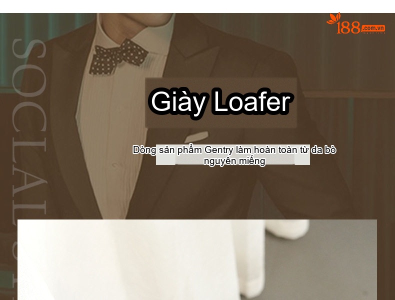 Giày Lười Nam Da Bóng Có Tua Rua Chiều Cao Đế Khoảng 4cm Màu Đen, Đỏ Rượu chi tiết 1