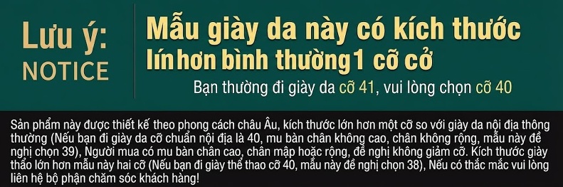 Giày Lười Nam Da Bóng Công Sở Chiều Cao Đế Khoảng 3cm Màu Đen chi tiết 16