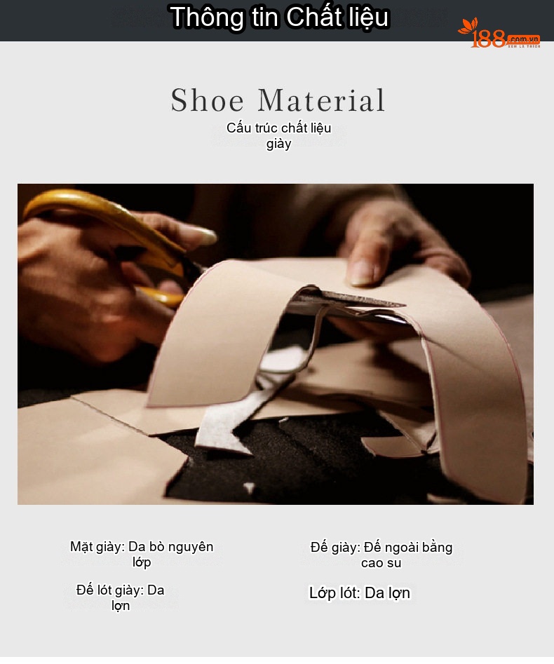 Giày Lười Nam Da Bóng Thời Trang Công Sở Chiều Cao Đế Khoảng 3cm Màu Nâu Đỏ chi tiết 3