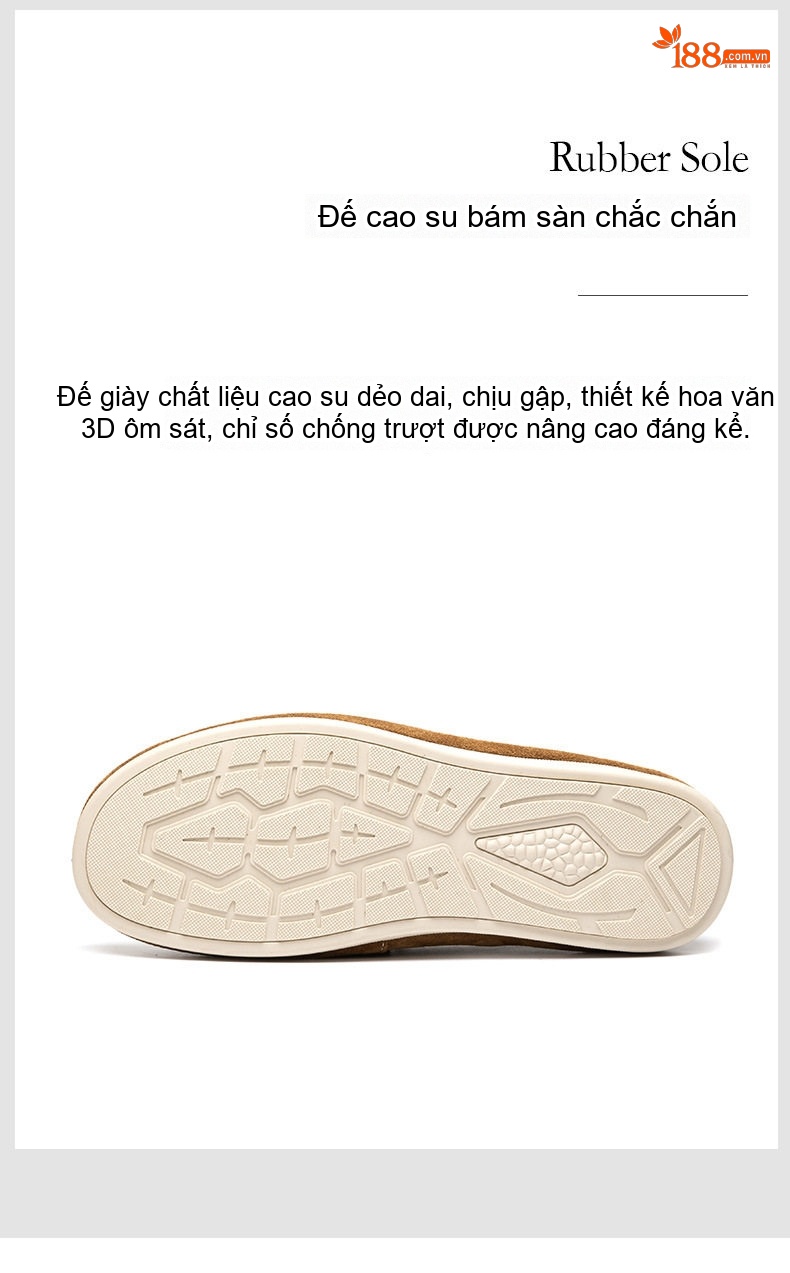 Giày Lười Nam Da Mờ Có TUA Chiều Cao Đế Khoảng 2cm Màu Nâu, Xanh chi tiết 13